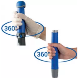 ERGODROP Manche ergonomique bleu avec réservoir 400 ml