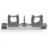 BARRE PORTE OUTILS 50 cm 1 Crochets - 2 Supports
