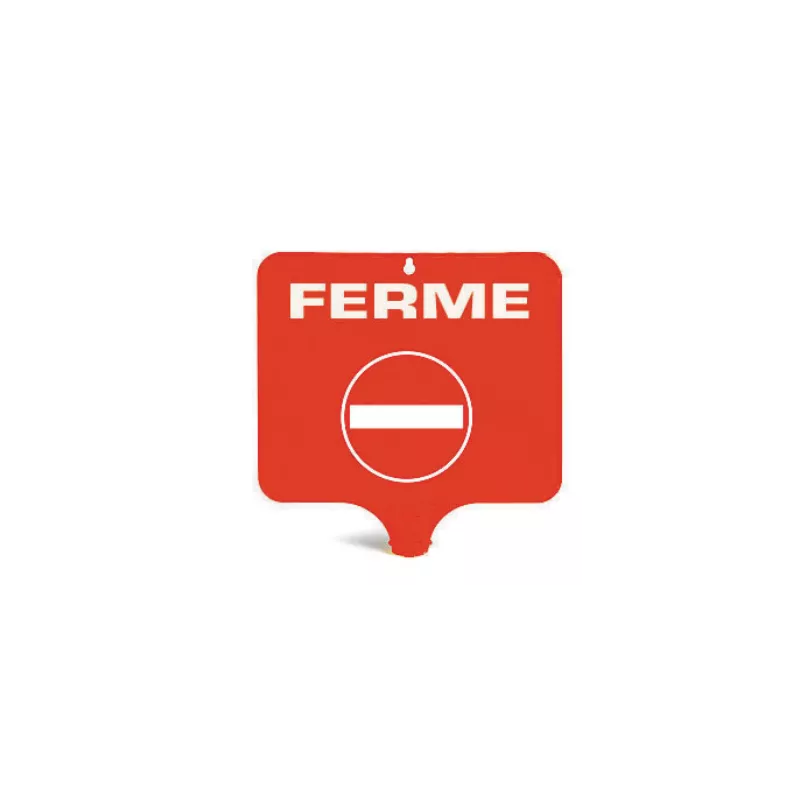 Panneau rectangulaire "FERMÉ"