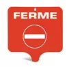 Panneau rectangulaire "FERMÉ"