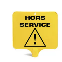 Panneau rectangulaire "HORS SERVICE"