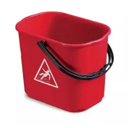 Seau 16 lt rouge sans essoreur pour Master Lux