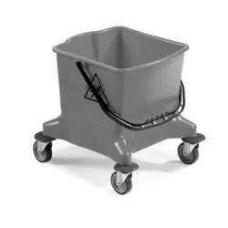 Seau 25 lt gris pour Baby avec roues