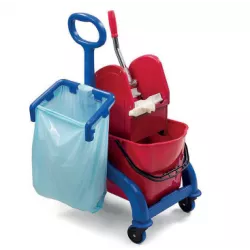 FRED 2x15 lt avec timon et support sac 50 lt latéral