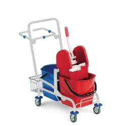 FILMOP chariot en métal rilsan 2x15 lt