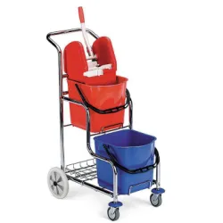 SCALA chariot chromé 2x15 lt