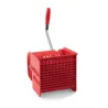 Presse à plat avec fond rouge