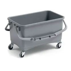 PRISMA seau 28 lt gris avec roue