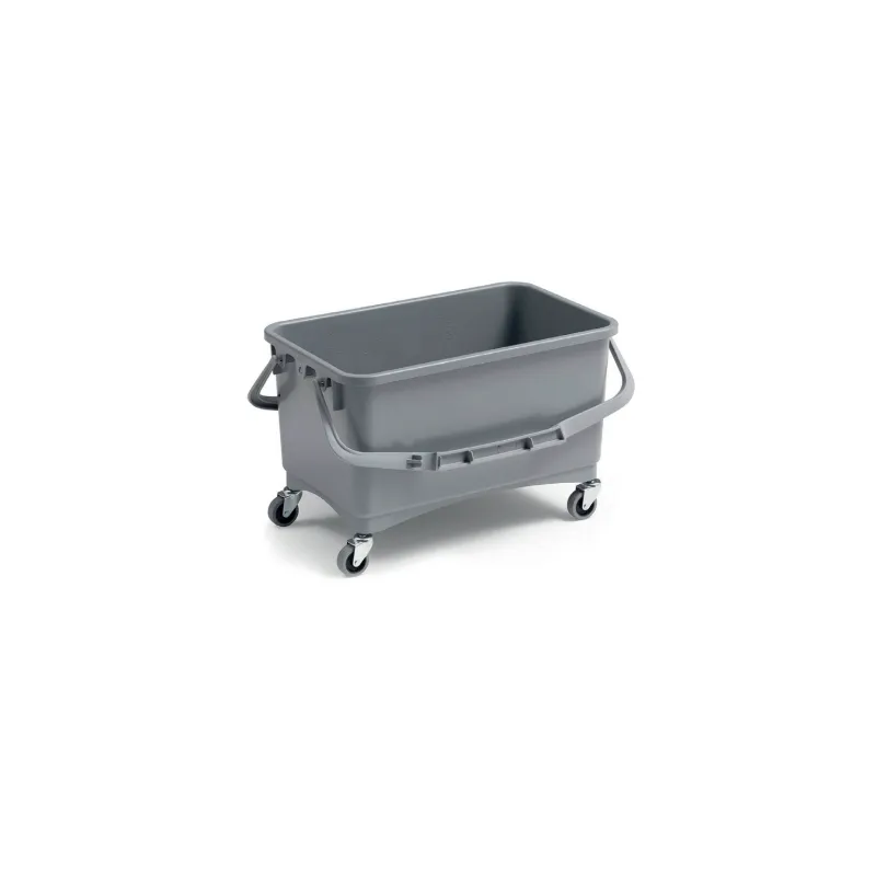 PRISMA seau 28 lt gris avec roue