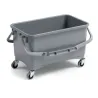 PRISMA seau 28 lt gris avec roue