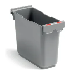 Bac polypropylène 8L bouchons rouges