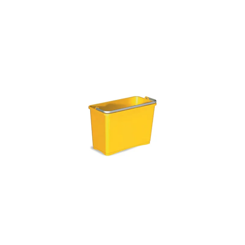 Seau 8 lt jaune avec anse sur bord, spécial Alpha sécurisé FILMOP
