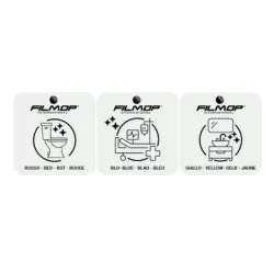Set de 3 pictogrammes adhésifs pour seaux