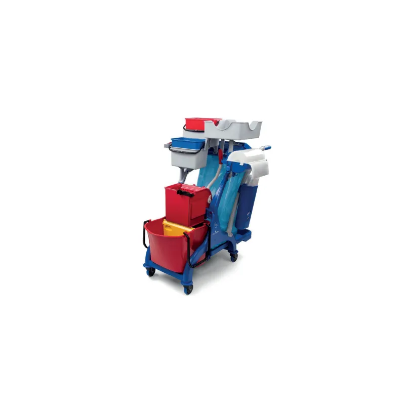 Chariot Arka 14 28lt avec 4 roues 80 mm - avec presse à plat sans fond