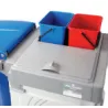 Casette centrale avec 2 couvercles gris, fem/fem Alpha