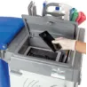 Casette centrale avec 1 couvercle gris mâle/femelle Alpha