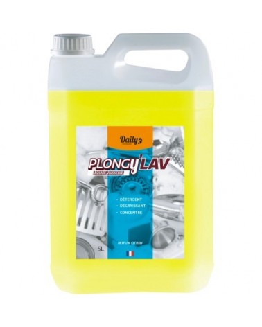 PLONGY'LAV Liquide vaisselle manuel parfum citron DAILYK - Bidon 5L