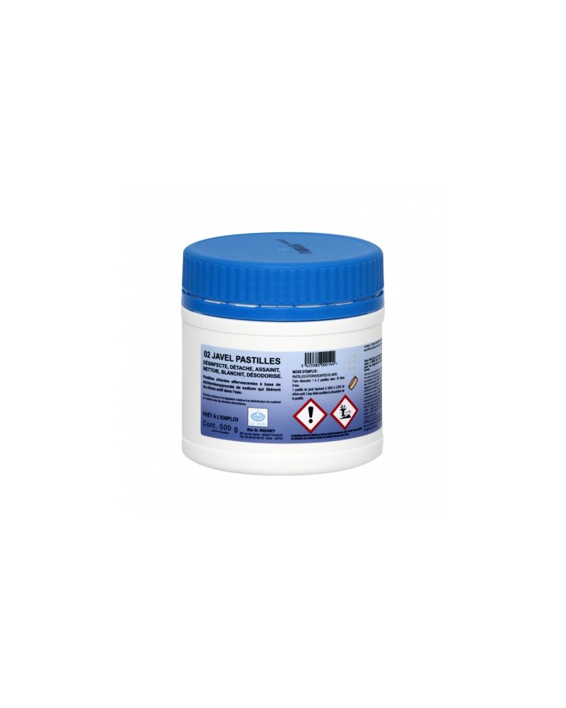 Javel en pastilles chlorées - ORLAV - 0079 - Boîte de 150 (500g)