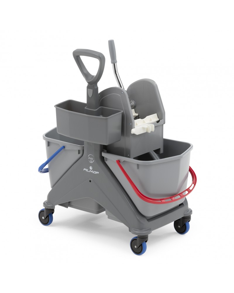 Skapnet Chariot ONEFRED 2x15L avec presse a machoires Le chariot de...
