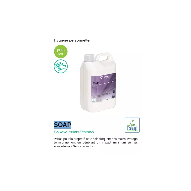 Skapnet SOAP 05 LTS savons mains SOAP 05 LTS Gel lave-mains Ecolabel