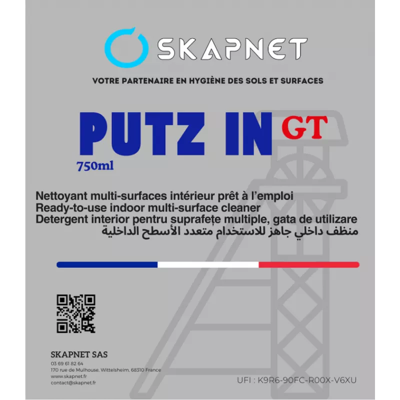 Skapnet PUTZ IN GT 750 Ml Nettoyant concentré multi surfaces 750 MLAPC