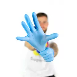 Skapnet Gant Nitrile Non Poudre Bleu M Gant Nitrile Non Poudre Bleu...