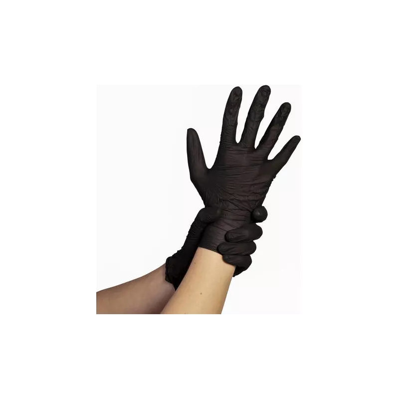 Skapnet Gant Nitrile Non Poudre Noir Medium Gant Nitrile Non Poudre...