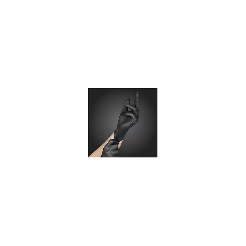 Skapnet Gant Nitrile Non Poudre Noir XLarge Gant Nitrile Non Poudre...