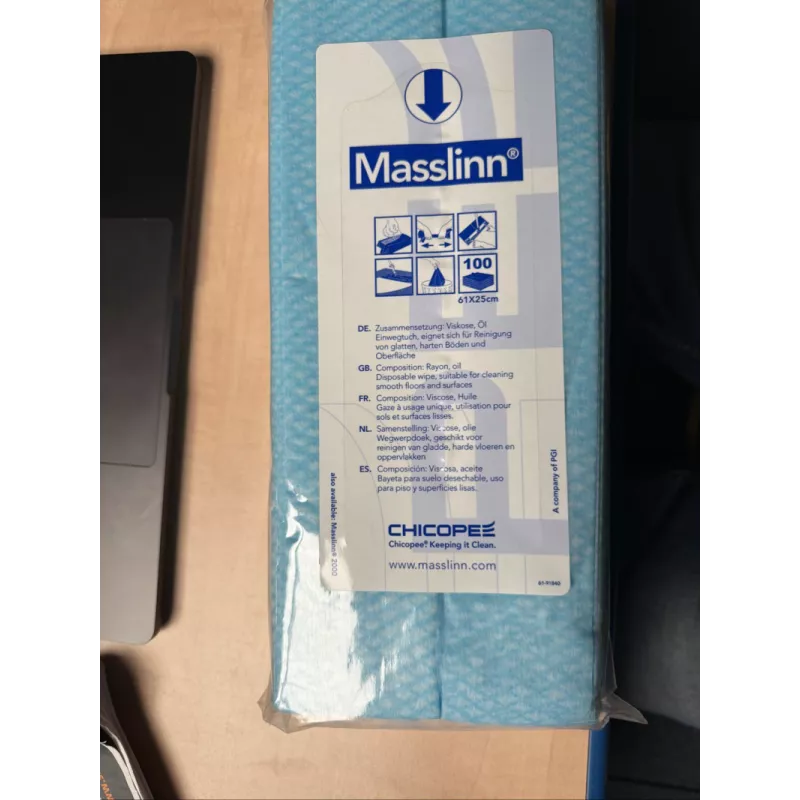Skapnet Gaz à usage unique Chicopee Masslinn 61x25 bleu paquet de 1...