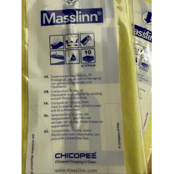 Skapnet Gaz à usage unique Chicopee Masslinn 61x96 jaune paquet de ...