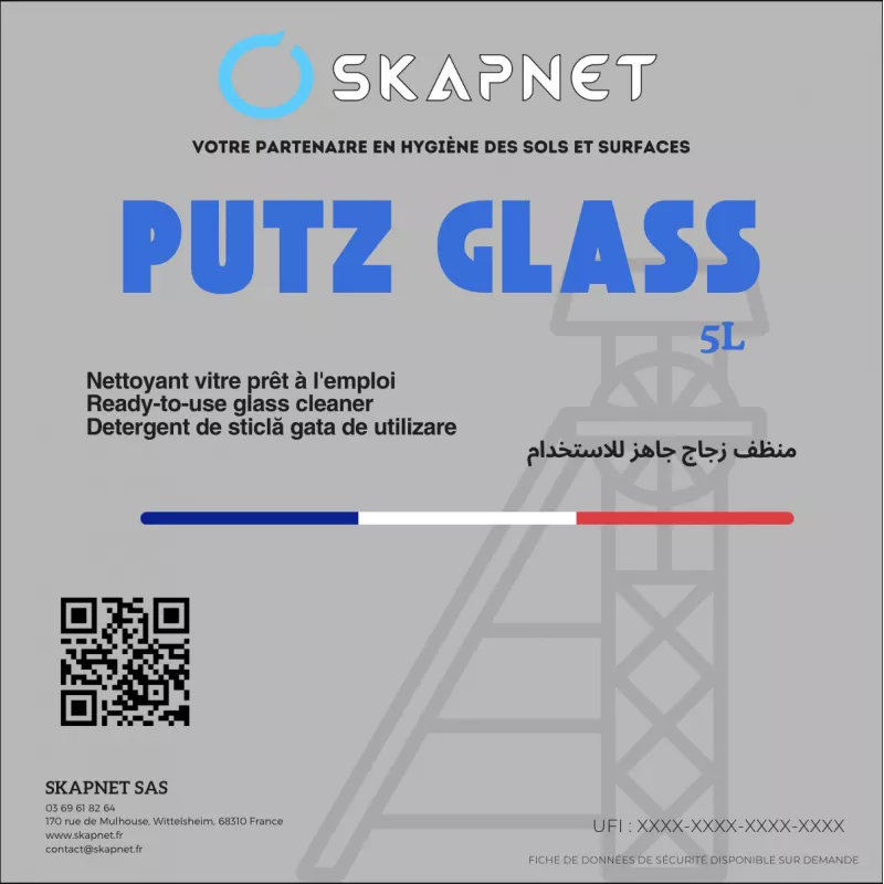 Skapnet Putz GALSS Nettoyant vitres 5 Litres Produit nettoyant pour...