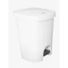 Skapnet Poubelle à pédale en plastique blanc 25L