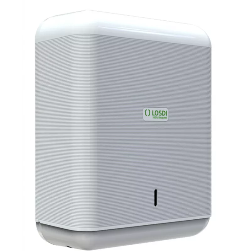 Skapnet Distributeur essuie mains 100% plastique recyclé Blanc ecol...