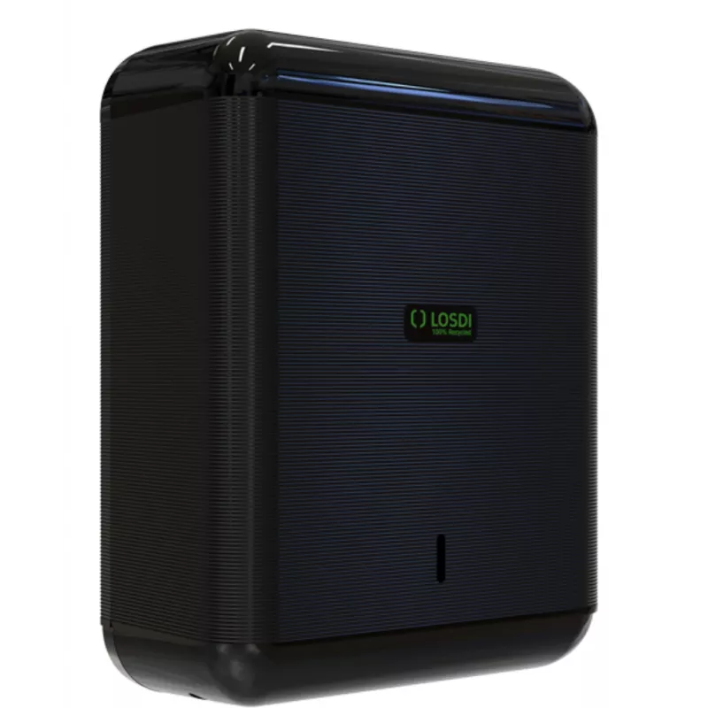 Skapnet Distributeur essuie-mains 100% plastique recyclé noir Ecolu...