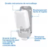 Tork Distributeur de savon et de désinfectant blanc S4