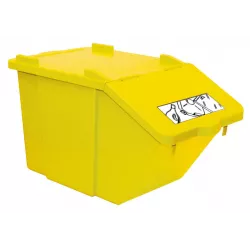 POUBELLE PICK-UP 45L + COUVERCLE JAUNE