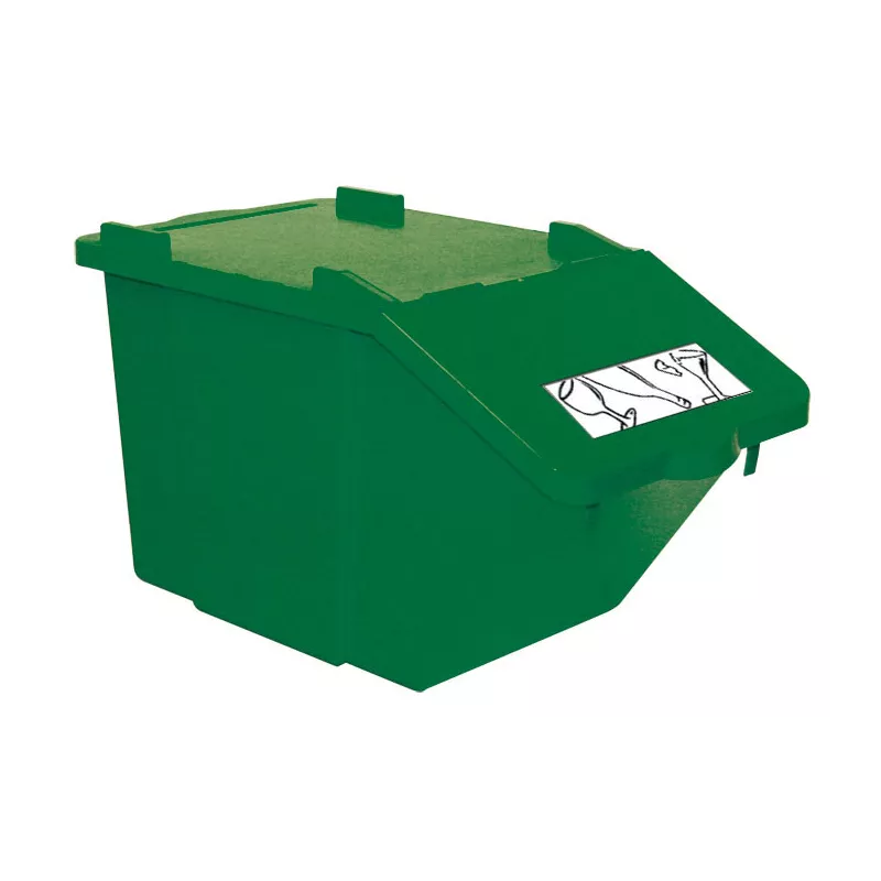 POUBELLE PICK-UP 45L + COUVERCLE VERT