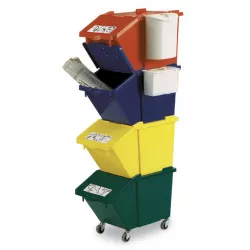 POUBELLE PICK-UP 45L + COUVERCLE MARRON