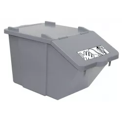 POUBELLE PICK-UP 45L + COUVERCLE GRIS