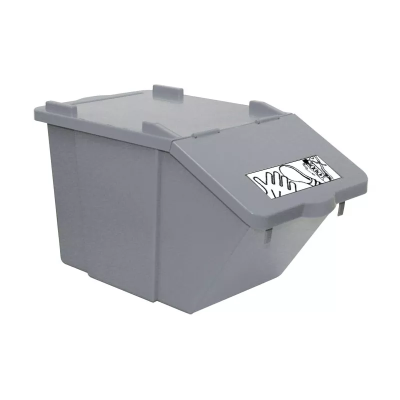 POUBELLE PICK-UP 45L + COUVERCLE GRIS