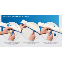 Support pour mouilleur Clarus-W Master Articulé 55cm