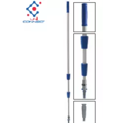 Perche télescopique en aluminium complète 3 pièces 1100cm