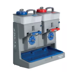 Equodose avec 2 réservoirs de 6 L avec bouchon bleu et bouchon rouge