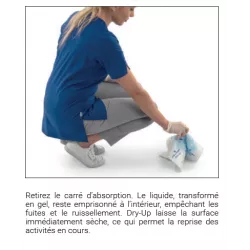 Carré d’absorption usage unique 5 sachets