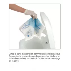 Carré d’absorption usage unique 5 sachets