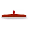 Raclette rouge avec lame double en néoprène blanc 45cm