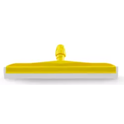 Raclette jaune avec lame double en néoprène blanc 55cm