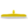Raclette jaune avec lame double en néoprène blanc 55cm