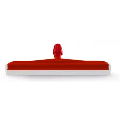 Raclette rouge avec lame double en néoprène blanc 75cm
