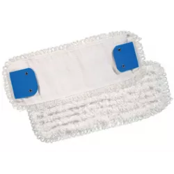 Frange à languettes microfibre 40x13cm blanche
